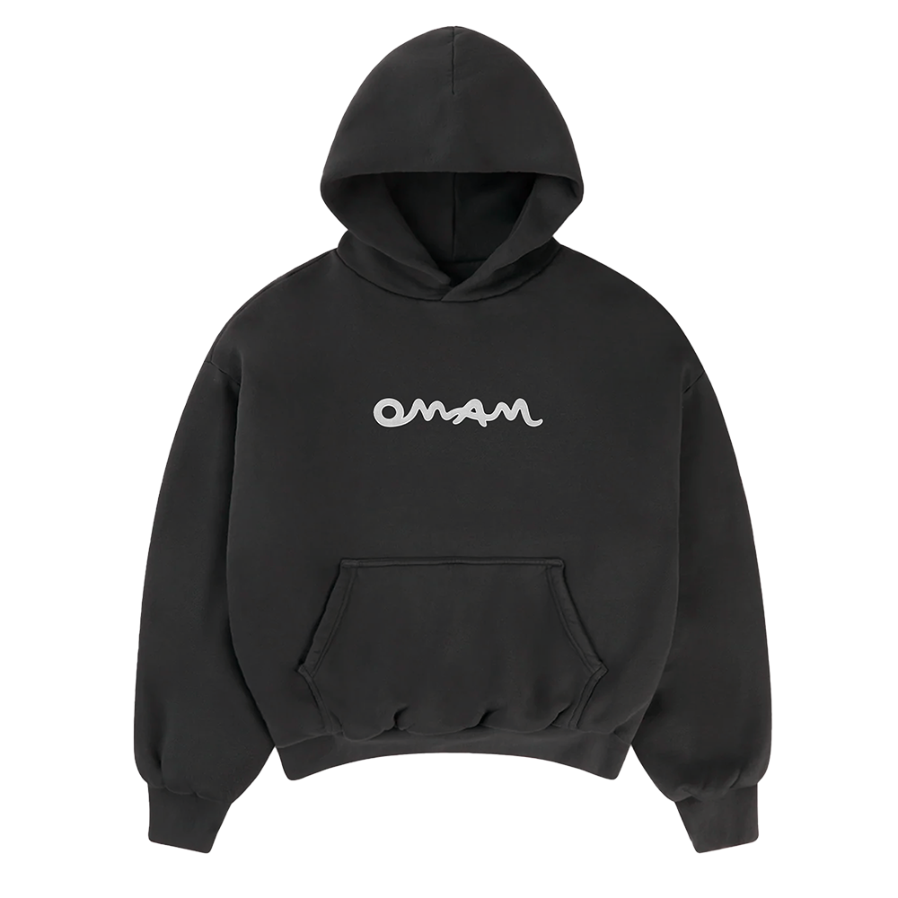 Embroidered OMAM Black hoodie