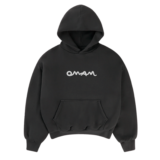 Embroidered OMAM Black hoodie