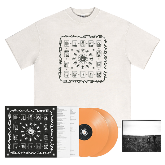 Exclusive Apricot Vinyl (signed art card) and T-shirt Bundle